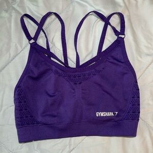 GymShark Energy+ Seamless Sports Bra - Small - Indigo Purple